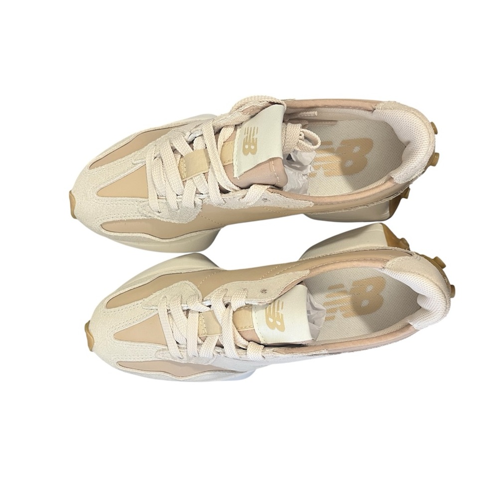 New Balance 327 Women's Beige/Brown Sneakers- Size 6